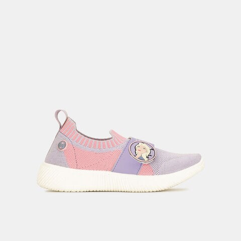 Disney pink textile casual slip-on shoes for kids